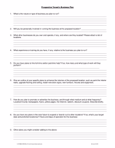 ProspectiveTenant Businessplan