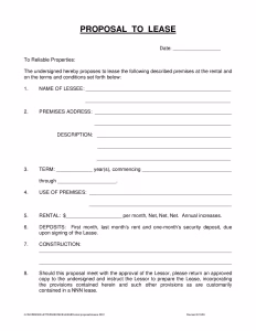 retail proposaltolease